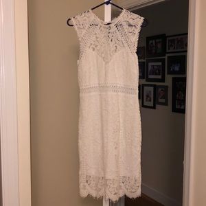 White lace dress